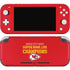 NFL Kansas City Chiefs Super Bowl LVII Champions Nintendo Switch Lite Skin